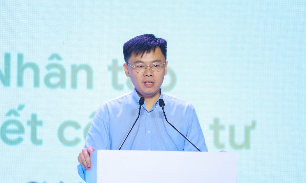 Phó Chủ tịch UBND TP. Hồ Chí Minh Trương Minh Huy Vũ, chia sẻ tại sự kiện SAIH: Applied AI Lab Demo Day 2026.