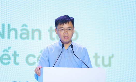 Phó Chủ tịch UBND TP. Hồ Chí Minh Trương Minh Huy Vũ, chia sẻ tại sự kiện SAIH: Applied AI Lab Demo Day 2026.