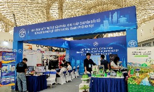 Khu trưng bày một số sản phẩm, giải pháp chuyển đổi số của doanh nghiệp trên địa bàn thành phố Hà Nội tại Ngày Chuyển đổi số quốc gia 2026. Ảnh: Sở KH&CN