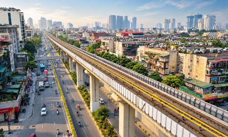 Tuyến đường sắt đô thị Cát Linh - Hà Đông. Ảnh: PV VnEconomy.