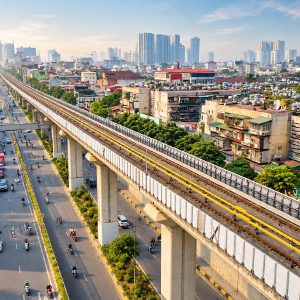 Tuyến đường sắt đô thị Cát Linh - Hà Đông. Ảnh: PV VnEconomy.