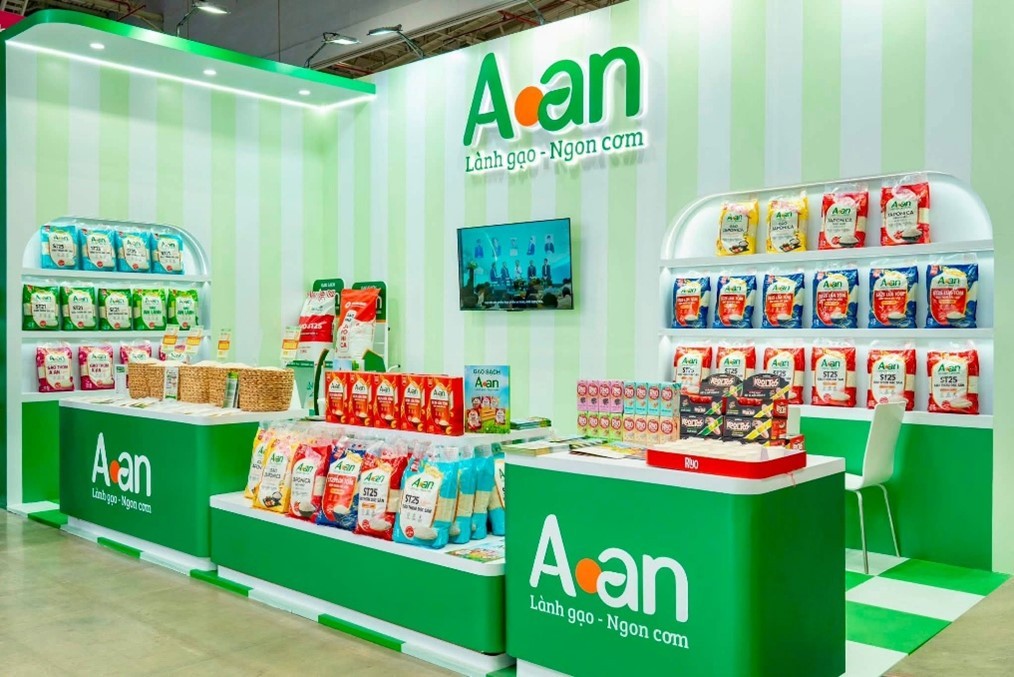Gạo Aan trên thị trường.