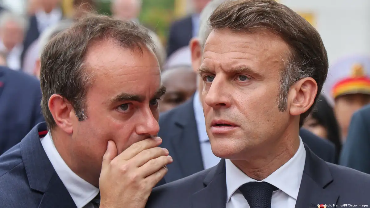 Thủ tướng Pháp Sebastien Lecornu (trái) và Tổng thóng Pháp Emmanuel Macron - Ảnh: DW.