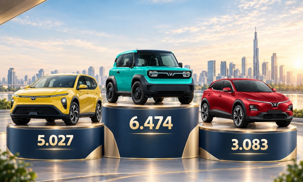 Top 10 xe bán chạy nhất thị trường Việt tháng 9/2026: Xe điện áp đảo bảng xếp hạng
