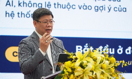 PGS.TS. Hoàng Hữu Hạnh, Phó Cục trưởng Cục Chuyển đổi số quốc gia, Bộ Khoa học và Công nghệ. Ảnh: Hải Danh.