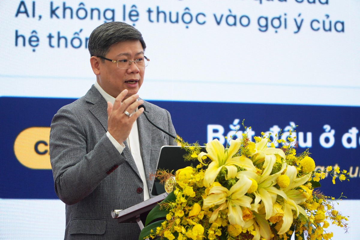 PGS.TS. Hoàng Hữu Hạnh, Phó Cục trưởng Cục Chuyển đổi số quốc gia, Bộ Khoa học và Công nghệ. Ảnh: Hải Danh.