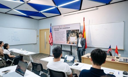 Không gian lớp học MBA chuẩn Mỹ ngay tại Việt Nam. (Ảnh: DNCC).