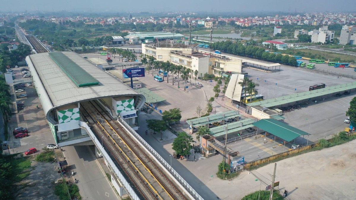 Nhà ga Yên Nghĩa của tuyến metro Cát Linh - Hà Đông. Ảnh: PV VnEconomy.