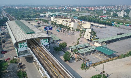 Nhà ga Yên Nghĩa của tuyến metro Cát Linh - Hà Đông. Ảnh: PV VnEconomy.