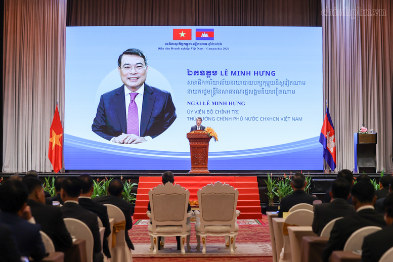 Thủ tướng Lê Minh Hưng phát biểu tại Diễn đàn - Ảnh: chinhphu.vn/Nhật Bắc