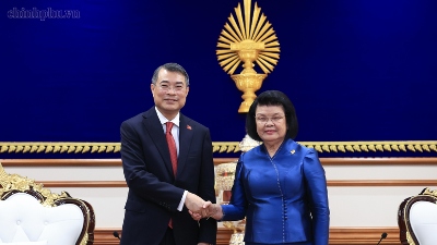 Vietnamese Prime Minister meets Cambodian National Assembly President