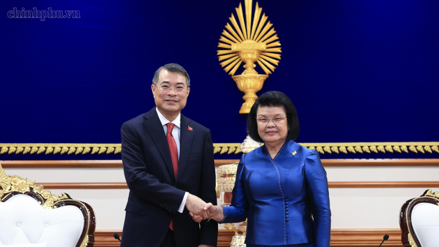 Vietnamese Prime Minister meets Cambodian National Assembly President
