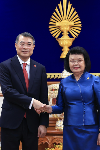 Vietnamese Prime Minister meets Cambodian National Assembly President