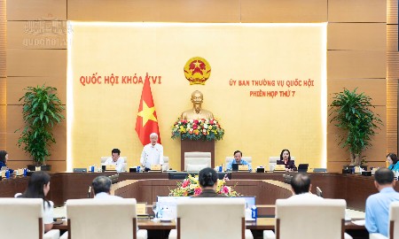Toàn cảnh phiên họp. Ảnh: Cổng thông tin điện tử Quốc hội.
