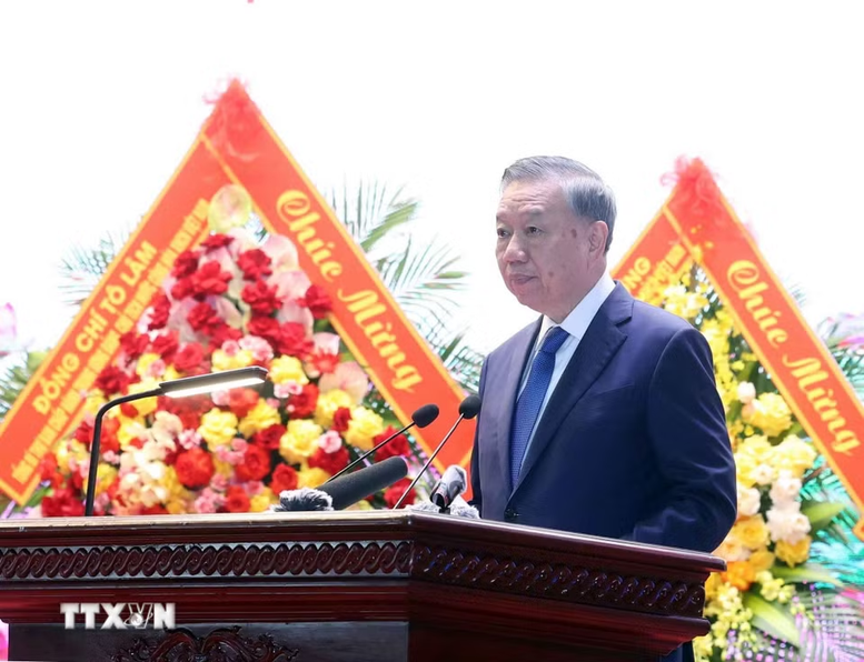 Tổng Bí thư, Chủ tịch nước Tô Lâm phát biểu chỉ đạo - Ảnh: TTXVN