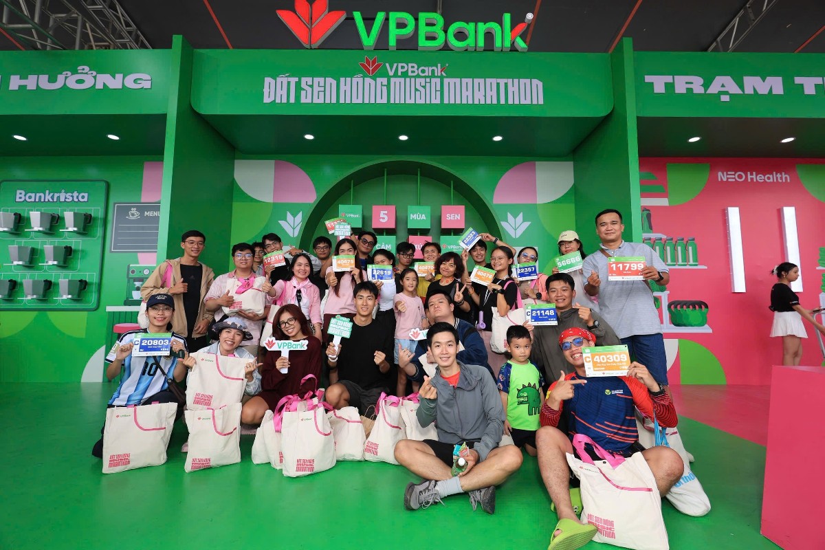 Hơn 15.500 vận động viên tham gia VPBank đất Sen Hồng Music Marathon 2026.