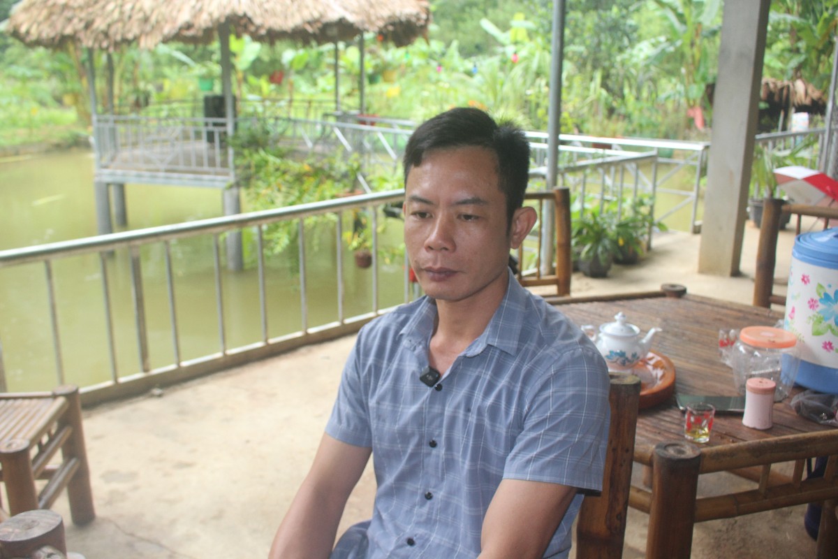 Ông Vì Văn Phúc, Trưởng bản Hợp Thành xã Vân Hồ.