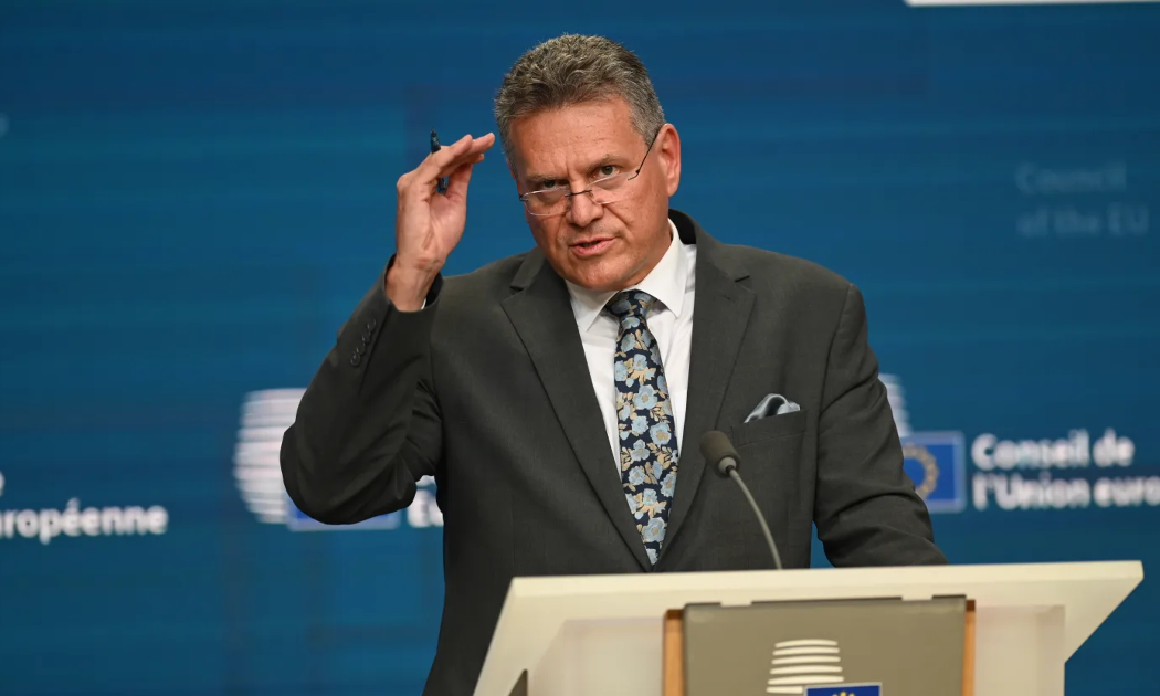 Ủy viên Thương mại EU Maros Sefcovic - Ảnh: Getty/CNBC.