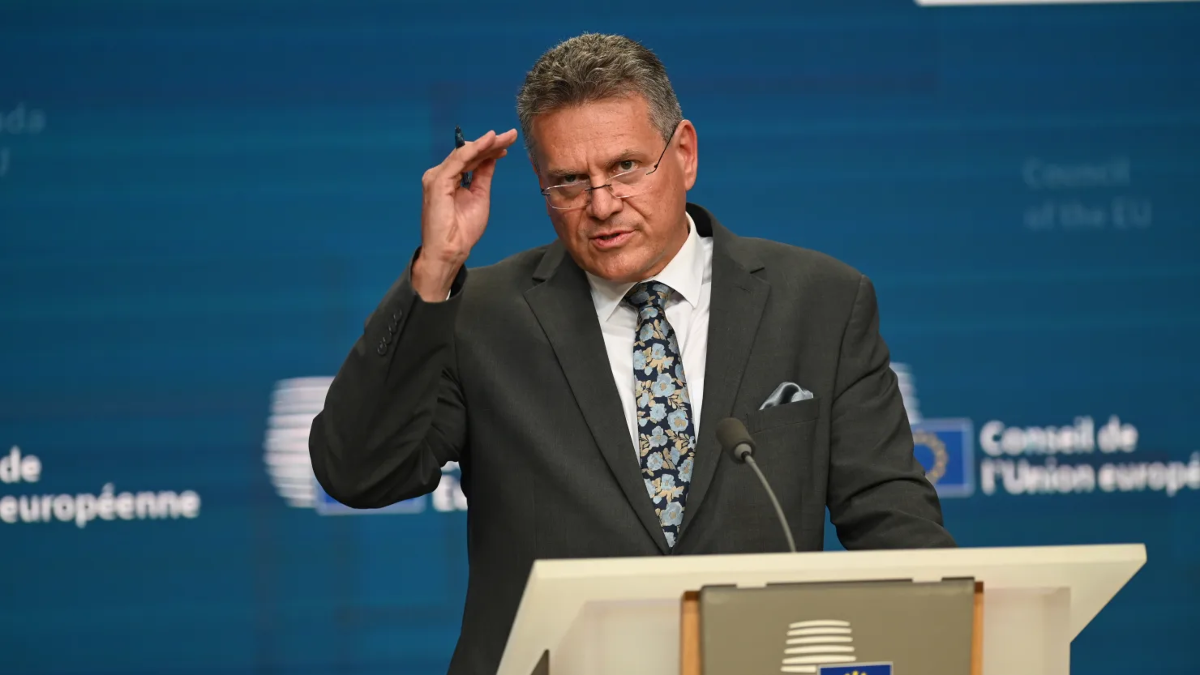 Ủy viên Thương mại EU Maros Sefcovic - Ảnh: Getty/CNBC.