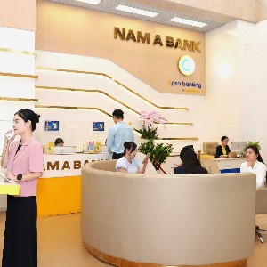 Phòng giao dịch của Nam A Bank.