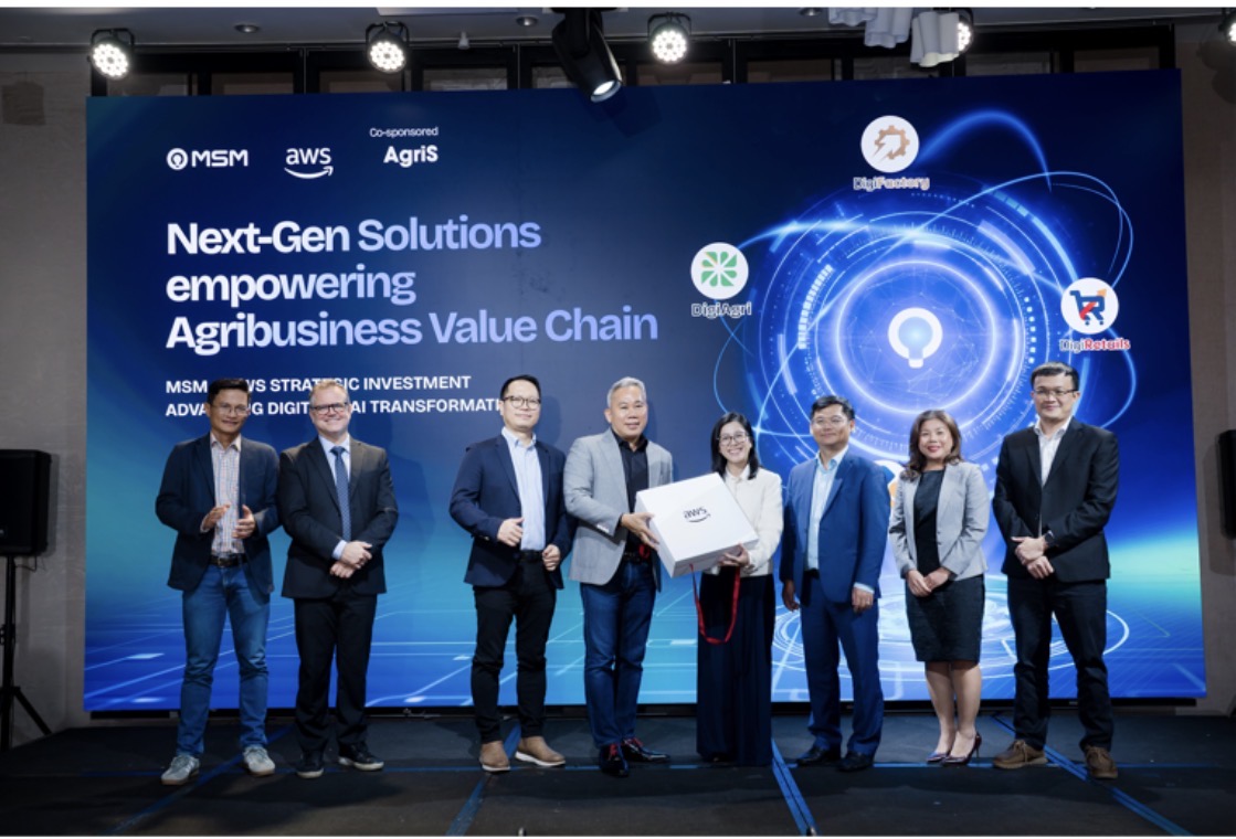 Representatives of MSM and AWS join senior leaders at the “Next-Gen Solutions Empowering Agribusiness Value Chain” event.&nbsp;
