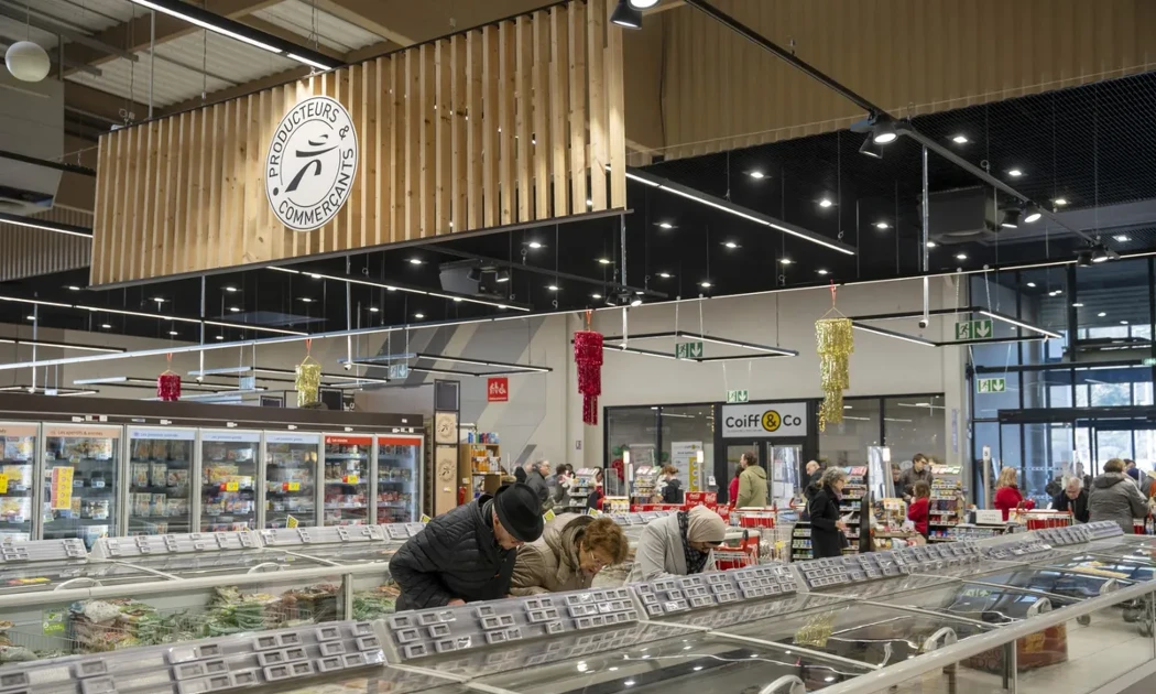 Khu vực bán thực phẩm đông lạnh tại một siêu thị Intermarché ở Bourg-Saint-Andéol, tỉnh Ardèche, Pháp. Ảnh: Antone Boureau/AFP/Getty Images.