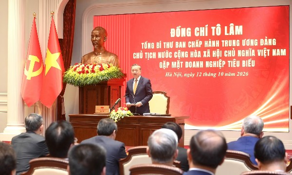 Tổng Bí thư, Chủ tịch nước Tô Lâm: Giải quyết đến cùng những vướng mắc, tạo môi trường thuận lợi cho doanh nghiệp phát triển