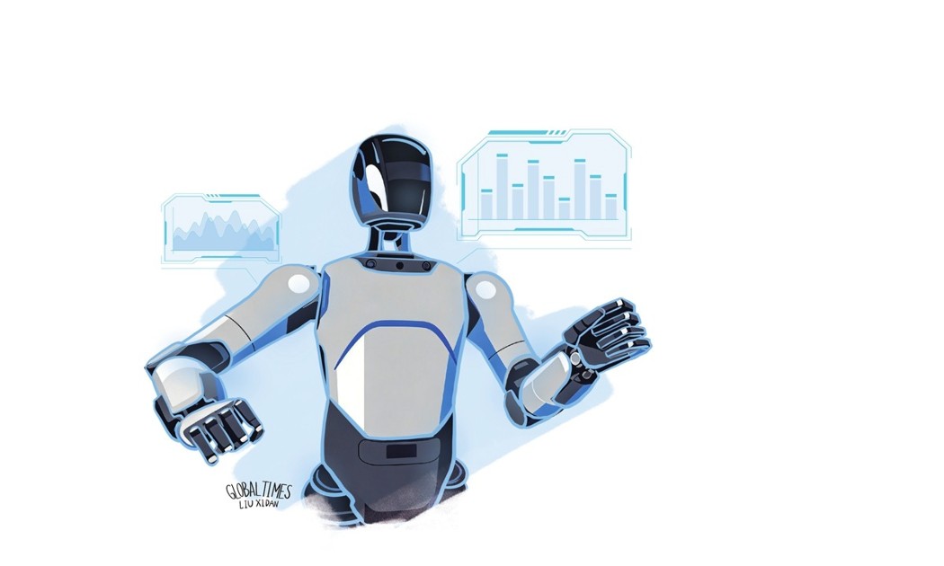 Sự phát triển của ngành robot Trung Quốc đang mở ra những cơ hội rất lớn cho các nhà cung cấp chip DRAM của Hàn Quốc. Ảnh minh họa: Liu Xidan