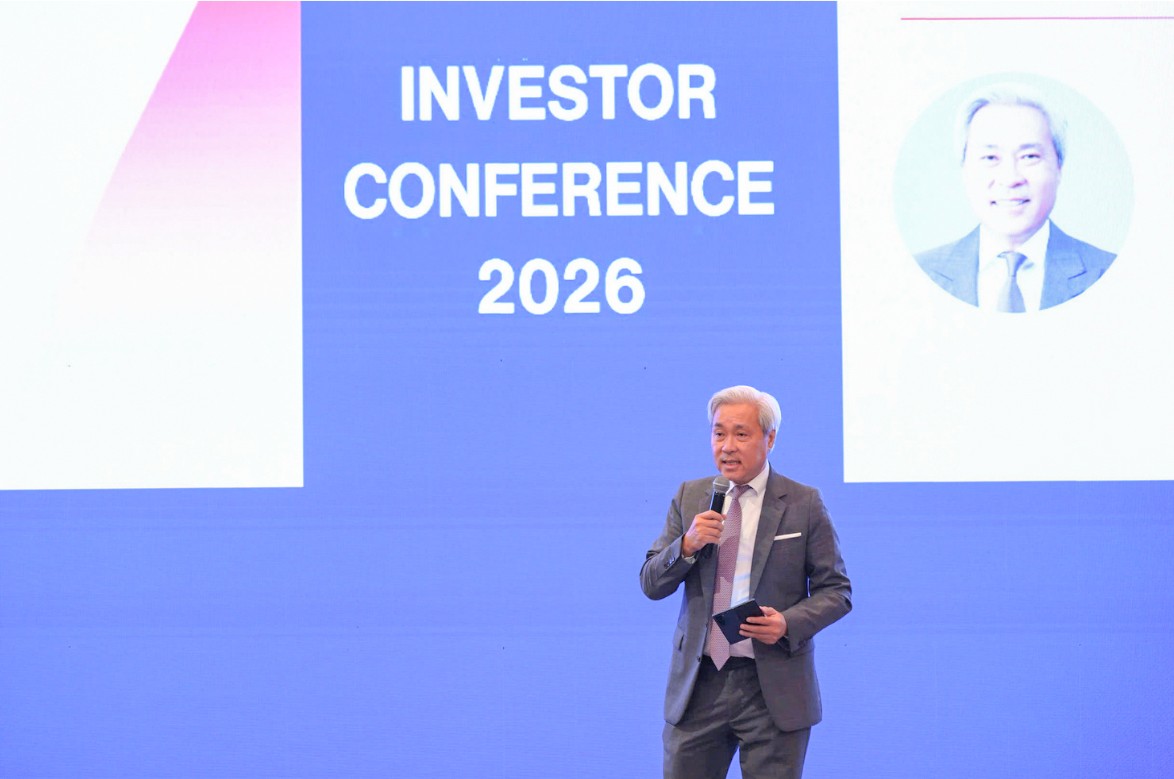 Ông Don Lam, Tổng Giám đốc kiêm Cổ đông sáng lập VinaCapital phát biểu tại hội nghị. Ảnh: VinaCapital.