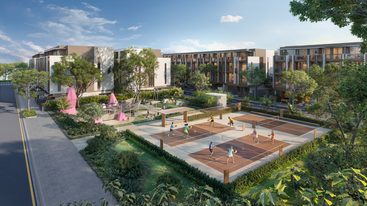 Công viên Fountain kéo dài trải nghiệm vận động theo tuyến đường xe đạp riêng men theo kênh đào nhạc nước. Hành trình rèn luyện vì thế không chỉ là những vòng chuyển động, mà còn trở thành một trải nghiệm cảnh quan giàu cảm xúc.