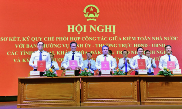 Kiểm toán Nhà nước ký kết Quy chế phối hợp với ba tỉnh miền Trung Tây Nguyên