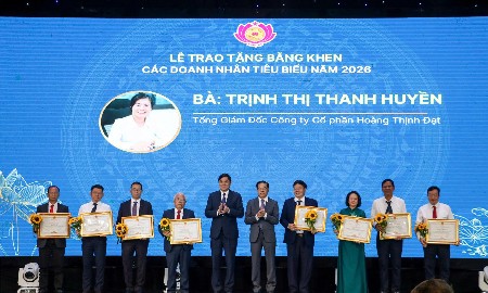 Nghệ An vinh danh 21 doanh nghiệp, 10 doanh nhân tiêu biểu năm 2026