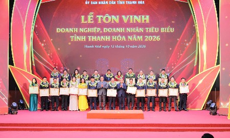 Thanh Hóa tôn vinh 76 doanh nghiệp xuất sắc năm 2026