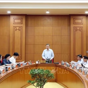 Tổng Bí thư, Chủ tịch nước Tô Lâm phát biểu chỉ đạo tại buổi làm việc với Đảng ủy Chính phủ, Đảng ủy Bộ Văn hóa, Thể thao và Du lịch cùng các cơ quan liên quan. Ảnh: Thống Nhất/TTXVN
