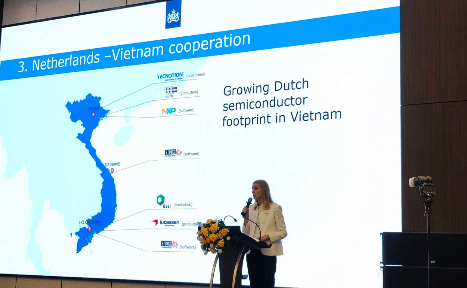 Nhiều doanh nghiệp Hà Lan đang hoạt động tại Việt Nam, cũng như những doanh nghiệp có thể đầu tư vào Việt Nam trong tương lai, đều có nhu cầu tìm kiếm nhà cung cấp trong nước. Ảnh: B.B