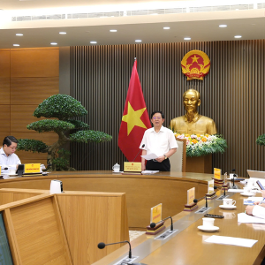 Phó Thủ tướng Hồ Quốc Dũng nhấn mạnh về yêu cầu đưa đổi mới sáng tạo thực sự trở thành phương thức phát triển, động lực tăng trưởng của toàn bộ nền kinh tế - Ảnh: chinhphu.vn.