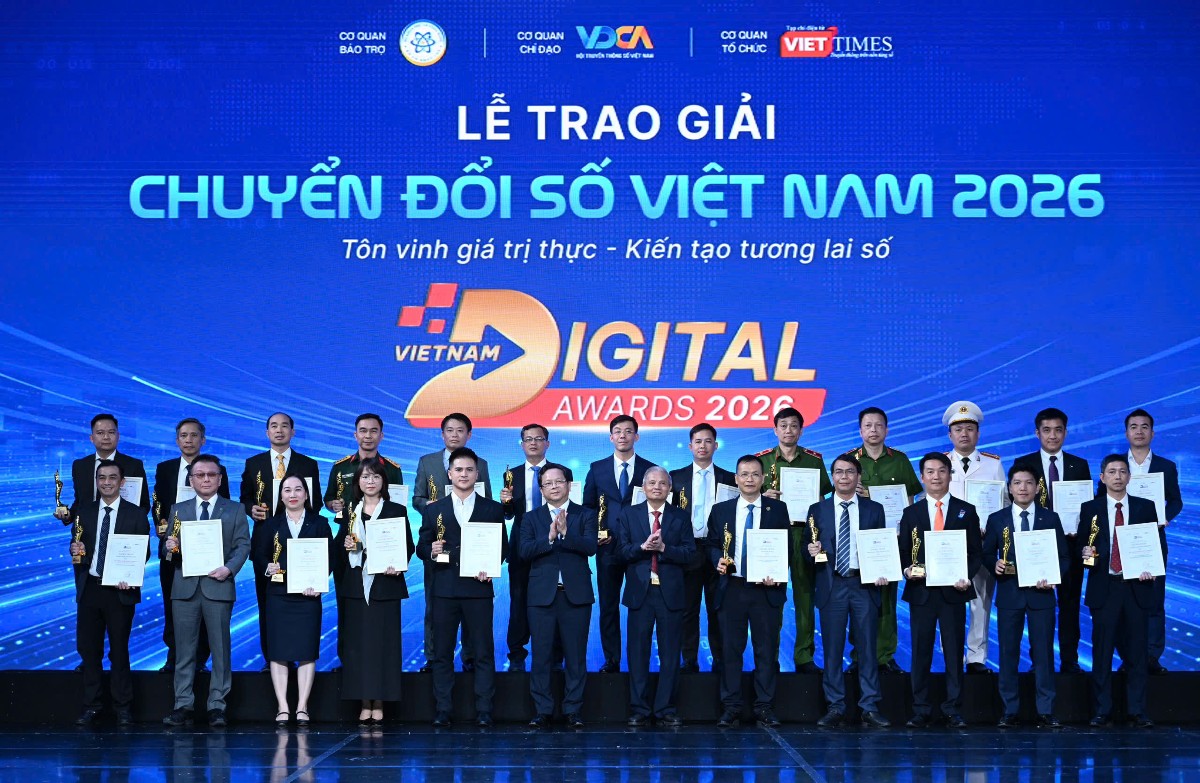 VDA 2026 Vinh danh Cơ quan nhà nước chuyển đổi số xuất sắc. 
