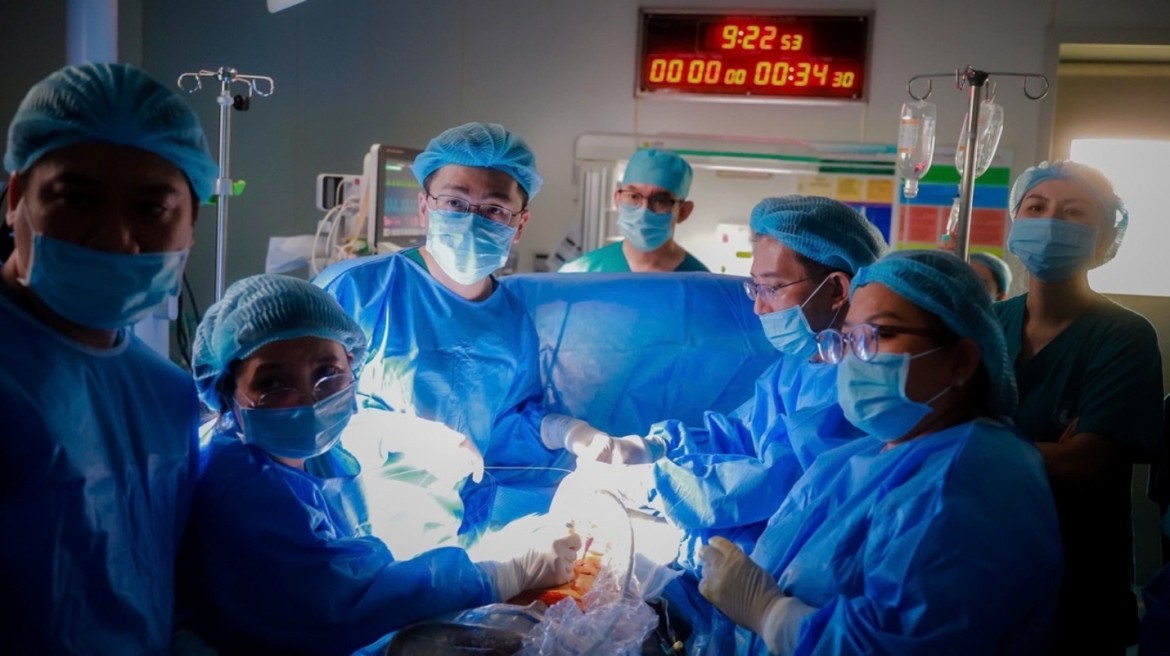 Thông tim can thiệp bào thai là kỹ thuật chuyên sâu, đòi hỏi sự phối hợp chính xác giữa nhiều chuyên khoa. Ảnh: Bệnh viện Từ Dũ