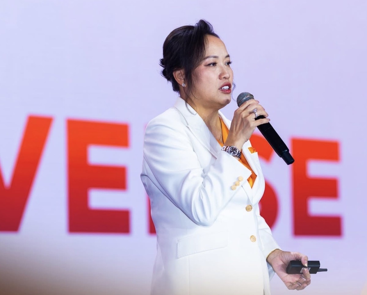 Bà Tiêu Yến Trinh, Nhà sáng lập và Tổng Giám đốc Talentnet, chia sẻ tại sự kiện - Ảnh: BTC.