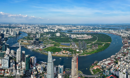 TP. Hồ Chí Minh đặt mục tiêu đạt 100% đối với tỷ lệ xử lý nước thải từ sản xuất ra môi trường lưu vực các sông trên toàn địa bàn. Ảnh: Nguyễn Huế