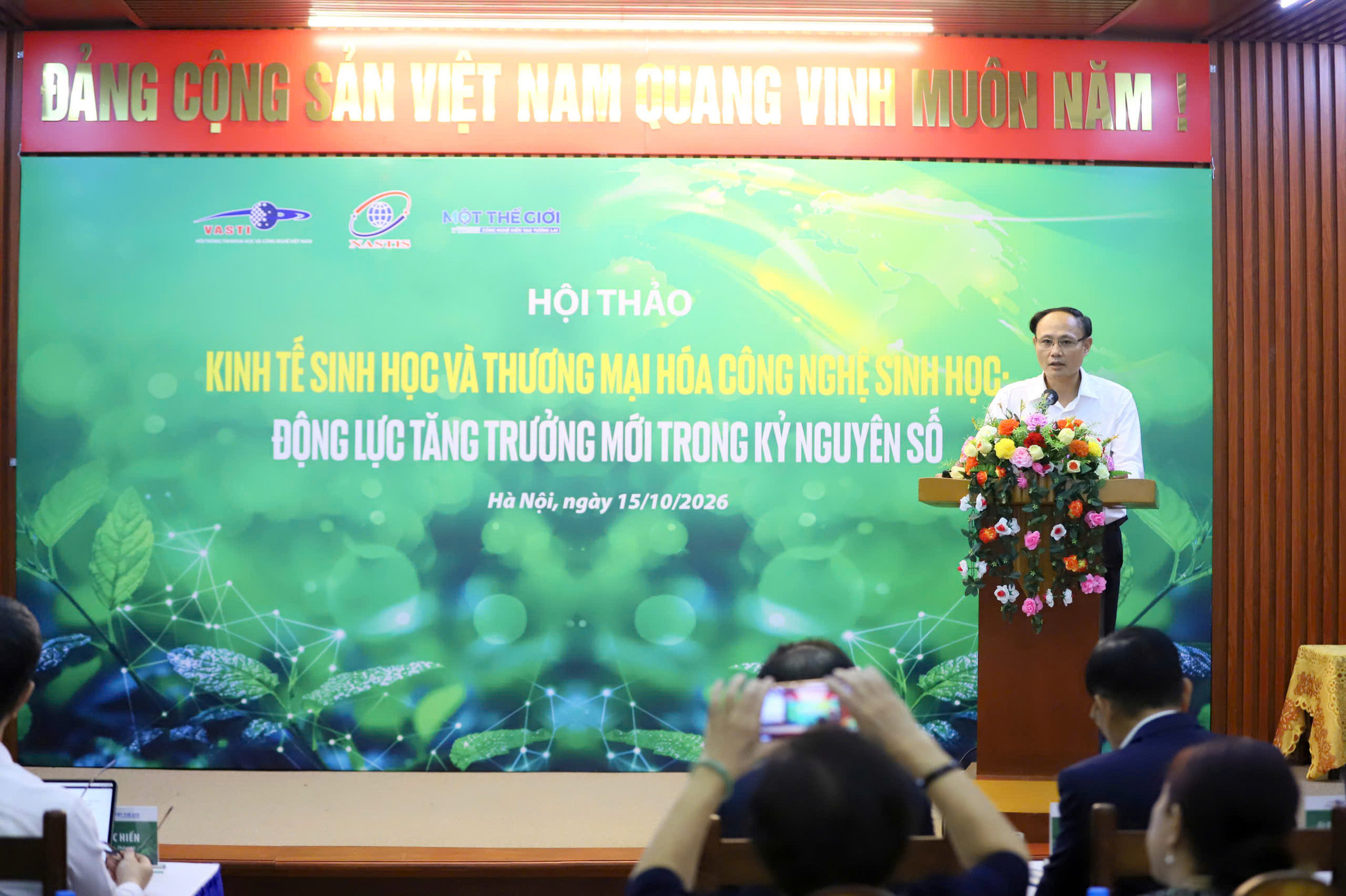 PGS.TS. Phí Quyết Tiến, Viện trưởng Viện Sinh học, Viện Hàn lâm KH-CN Việt Nam (VAST). Ảnh: Hà Tuấn
