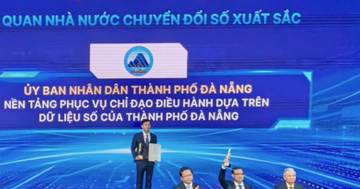 Đà Nẵng nhận giải thưởng “Cơ quan nhà nước chuyển đổi số xuất sắc” năm 2026