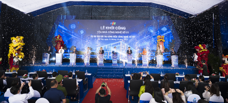 FPT breaks ground on $52 mln digital tech building in Western Hanoi