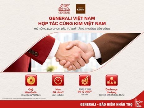 Generali Việt Nam hợp tác cùng KIM Việt Nam, mở rộng lựa chọn đầu tư Quỹ Tăng trưởng Bền vững.