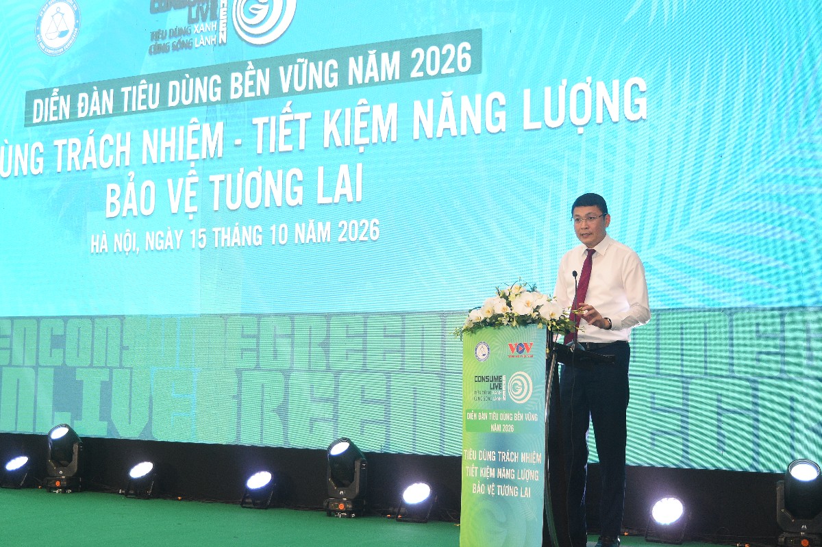 Ông Trịnh Anh Tuấn, Chủ tịch Ủy ban Cạnh tranh Quốc gia phát biểu - Ảnh: Song Hà.