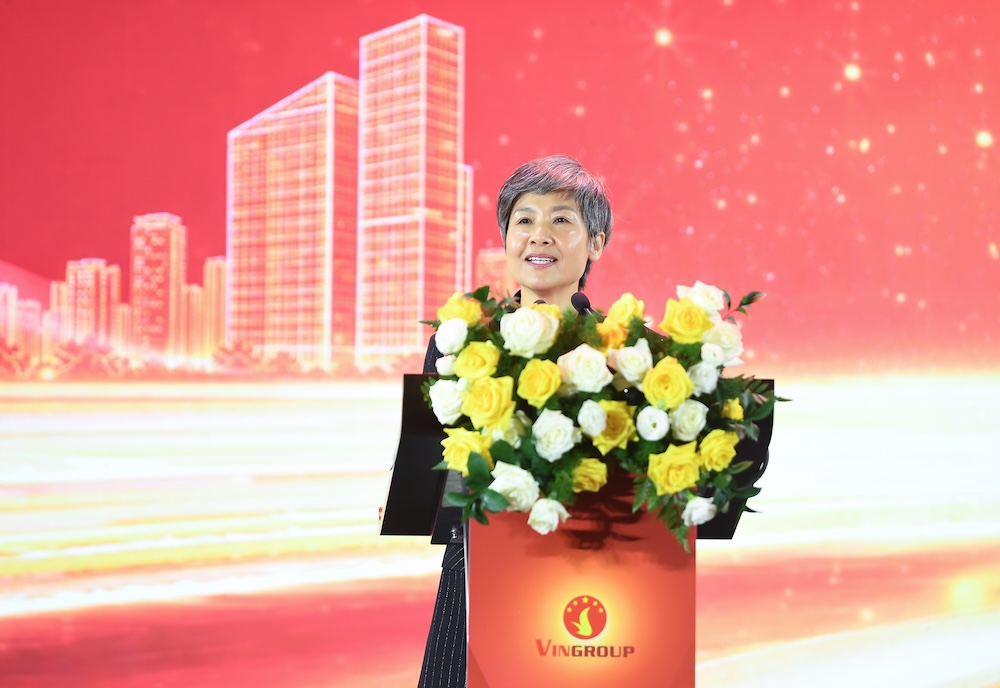 Bà Thái Thị Thanh Hải - Phó chủ tịch Tập đoàn Vingroup - nhấn mạnh định hướng của Vingroup về việc hỗ trợ và đồng hành cùng phát triển với các doanh nghiệp trong nước luôn nhất quán từ trước tới nay.