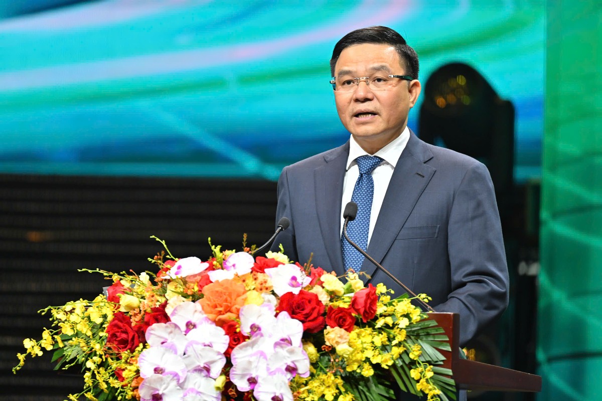 Bộ trưởng Bộ Công Thương Lê Mạnh Hùng phát biểu tại sự kiện. Ảnh: Bộ Công Thương.