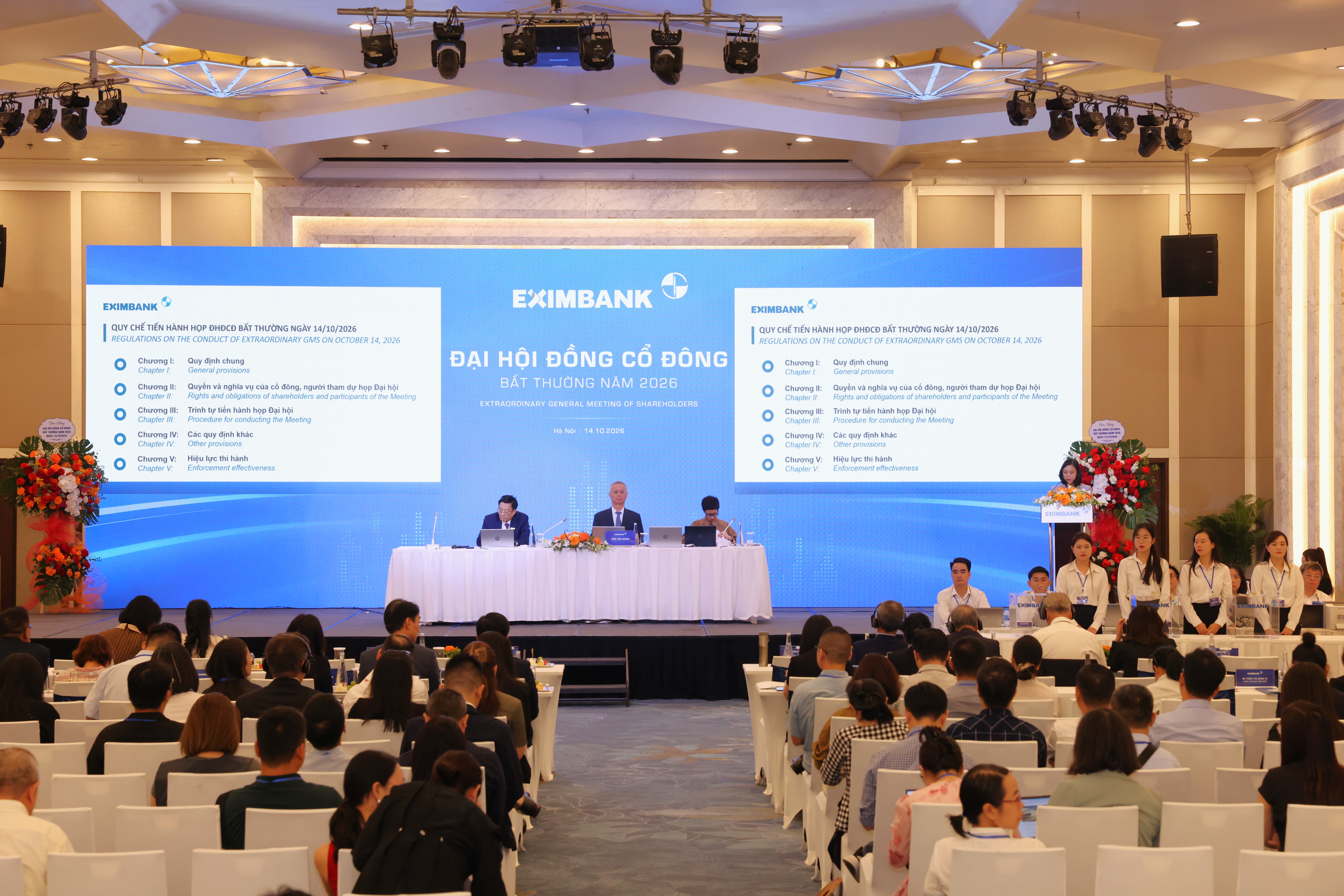 Eximbank’s Extraordinary General Meeting of Shareholders in 2026.