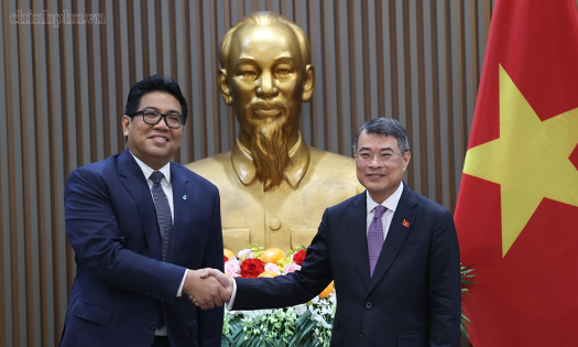 Thủ tướng Lê Minh Hưng tiếp ông Tengku Muhammad Taufik, Chủ tịch kiêm Tổng Giám đốc Tập đoàn Dầu khí quốc gia Malaysia (PETRONAS) - Ảnh: chinhphu.vn/Nhật Bắc