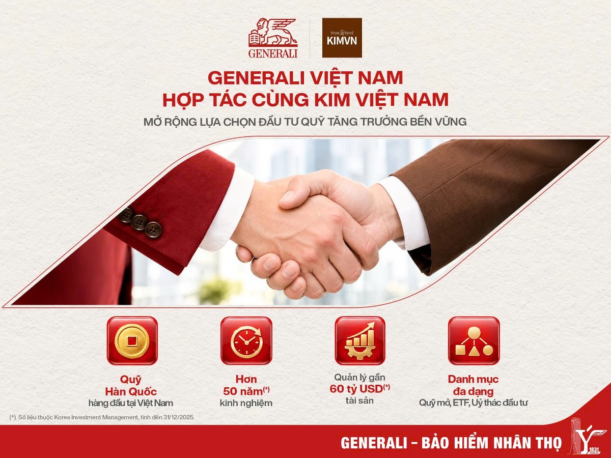 Gennerali Việt Nam hợp tác cùng KIM Việt Nam, mở rộng lựa chọn đầu tư Quỹ Tăng trưởng Bền vững.